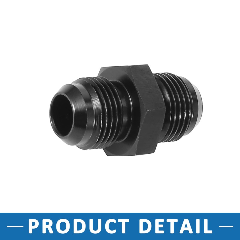 A ABSOPRO AN8 to AN8 Male Hose Fitting Adapter Aluminum