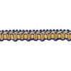 DecoPro 25 Meters Pack Gold Navy with 1/2" Imperial II Gimp Braid Style #0050ig (81 ft.), Black, Navy, Gold-1152