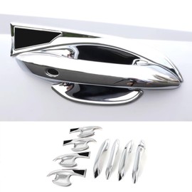 KELEIMAI Car Accessories Fit for Hyundai Tucson 2024 2023 2022 Exterior Door Handle and Door Handle Bowl Cover Trims (Chrome) 9PCS ABS