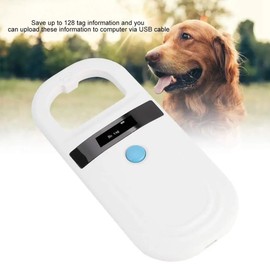 Pumelo Microchip Scanner RFID Chip Reader 134.2KHz FDX-B ISO11784/85 Standard Veterinary Pet Dog Cat Livestock Cattle Sheep Goats Swine Deer Equine Laboratory Animals Fish Arowana ID Identification
