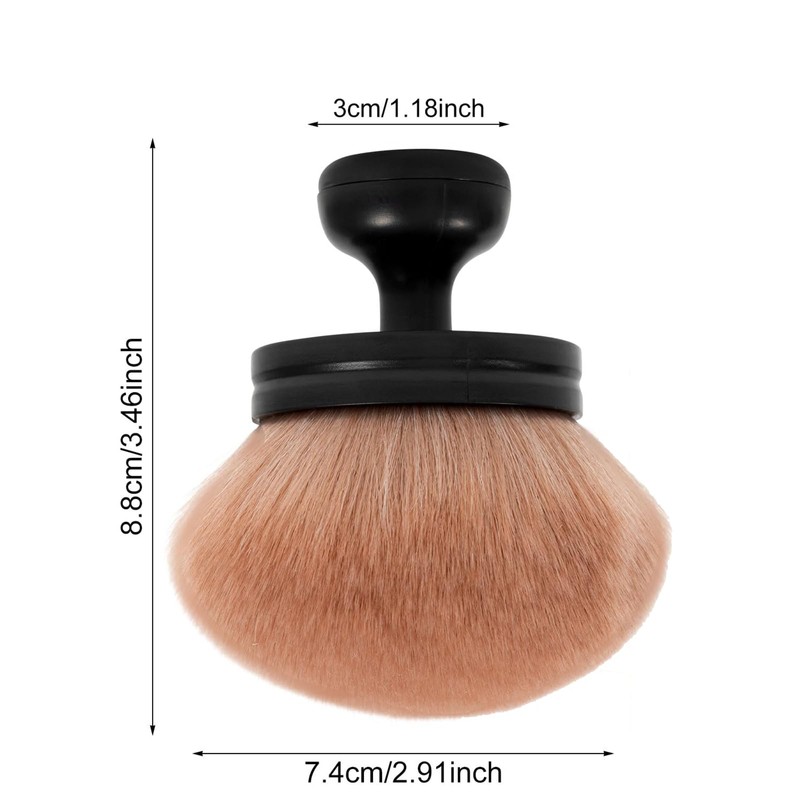 2 Pieces Diameter Body Brush Oval Kabuki Brush Wide Head