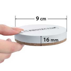 X-Protector Felt Furniture Glides for Hardwood Floors, Pack of 8, 9 cm, Furniture Gliders, Heavy Duty Furniture Gliders for Hard Surfaces, White Felt Gliders, Move Your Furniture Easily and Safely