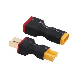 OliRC 4pcs XT30 XT-30 to T-Plug Deans Style Male Female Connector Adapter(C147-4)