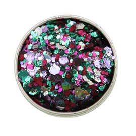 Biodegradable Glitter for Face and Body - Loose Glitter Makeup - Loose Festive Glitter in a 6g Pot (Witches Brew)