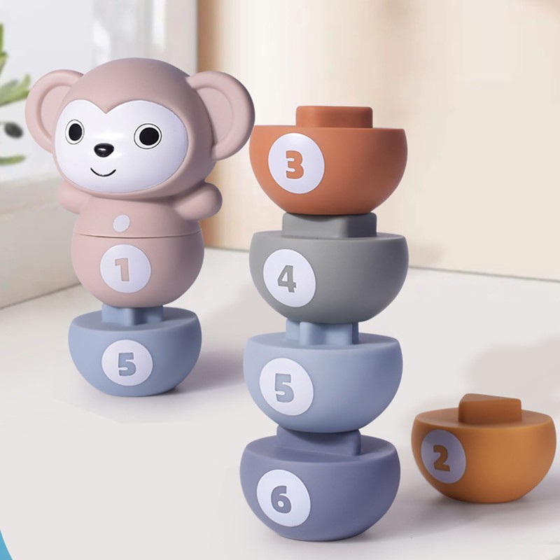 Baby Stacking Balls Toys Fun Early Education Color Shape Cognition