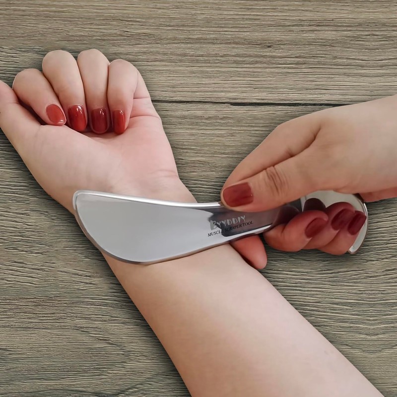 BYYDDIY SD 2 in 1 Stainless Steel GuaSha Muscle Scraper