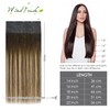 WindTouch Tape in Hair Extensions Human Hair Balayage Chocolate Brown