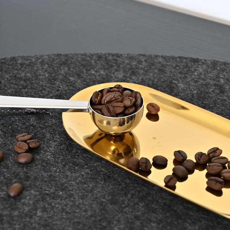 LICQIC Coffee Scoop with Bag Clip, for Sealing and Measuring