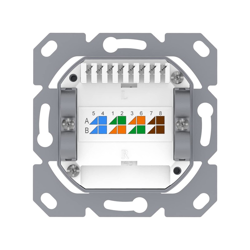 VCELINK Network Socket Cat6A Universal, 1 x RJ45 Port LAN