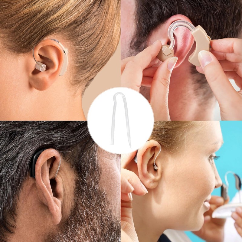 10pcs Hearing Aid Tubes,Lightweight Hearing Aid Tubes NHS, Suitable for
