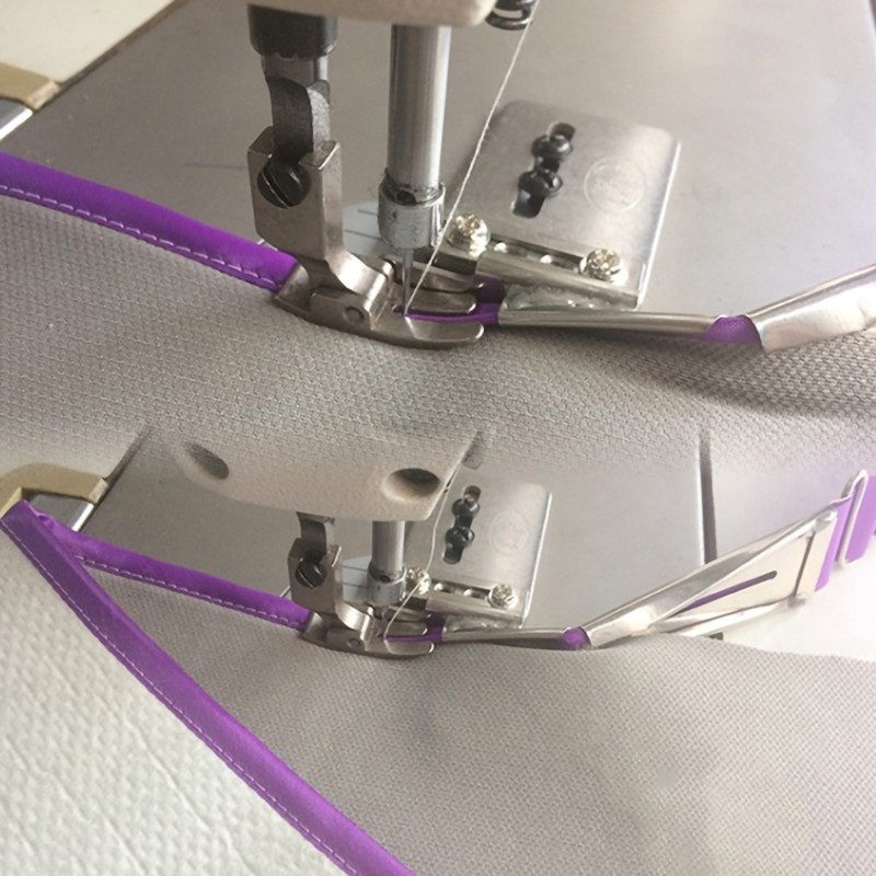 Industrial Sewing Machine Accessory Overlock Binder Hemmer Binding Attachment Folder