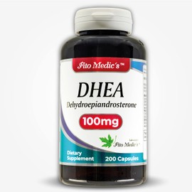 FITO MEDIC'S Lab | DHEA | dhea 100mg | 200 Capsules | dhea supplement | dhea supplement for women | dhea supplement for men | Ultra high Absorption.