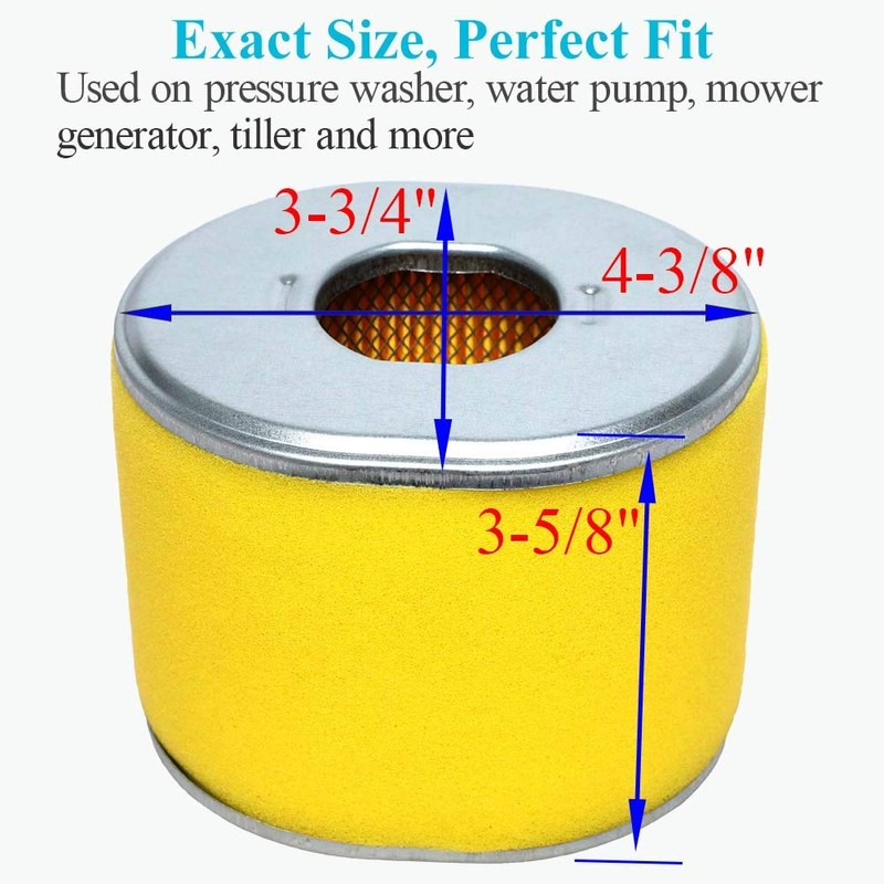 HOODELL 3 Pack Air Filter Fit for Honda GX390 13HP