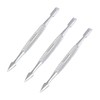PRECISE CANADA: SET OF 3 PROFESSIONAL NAIL CUTICLE PUSHER CHROME