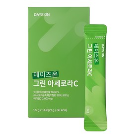 Days On Green Acerola C Naturally Derived Vitamin C Stick 14 Packets Refreshing Daily Care Home Shopping / 데이즈온 그린 아세로라C 천연 유래 비타민씨 스틱 14포 상큼한 데일리케어 홈쇼핑