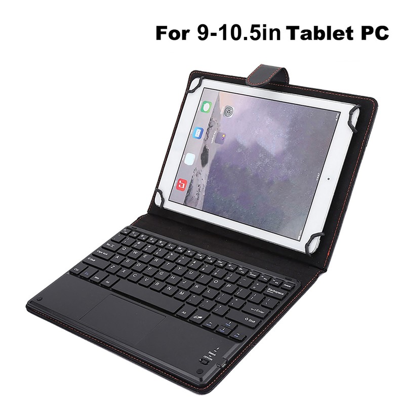 72‑hour Working Bluetooth Touchpad Keyboard with Protective Case for 9‑10.5in