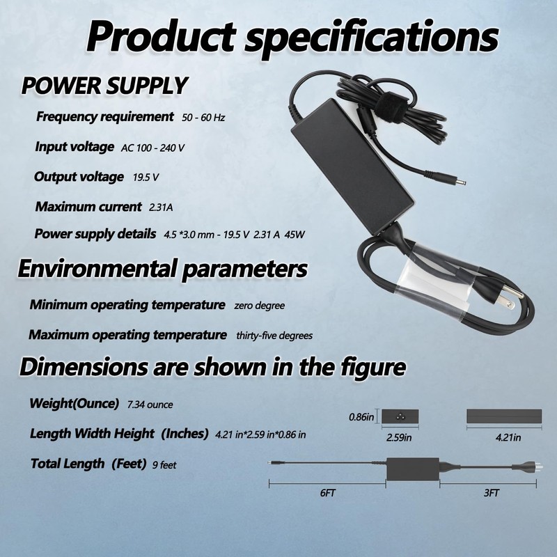 45W Watt Laptop Charger