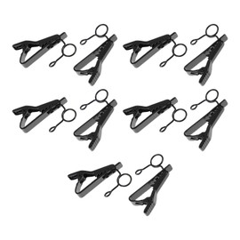 Pack of 10 Microphone Lavalier Mini Mic Lavalier Clip Collar Clip Small Wire Clips Lavalier Mic Clip Microphone Tie Clip Lavalier Microphone Holder Metal Microphone Stand Iron