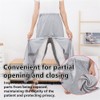 LAROTSUBA Bedridden Patient Clothing,Patient Care Trousers，Full Open Post Surgery Pants,Patient