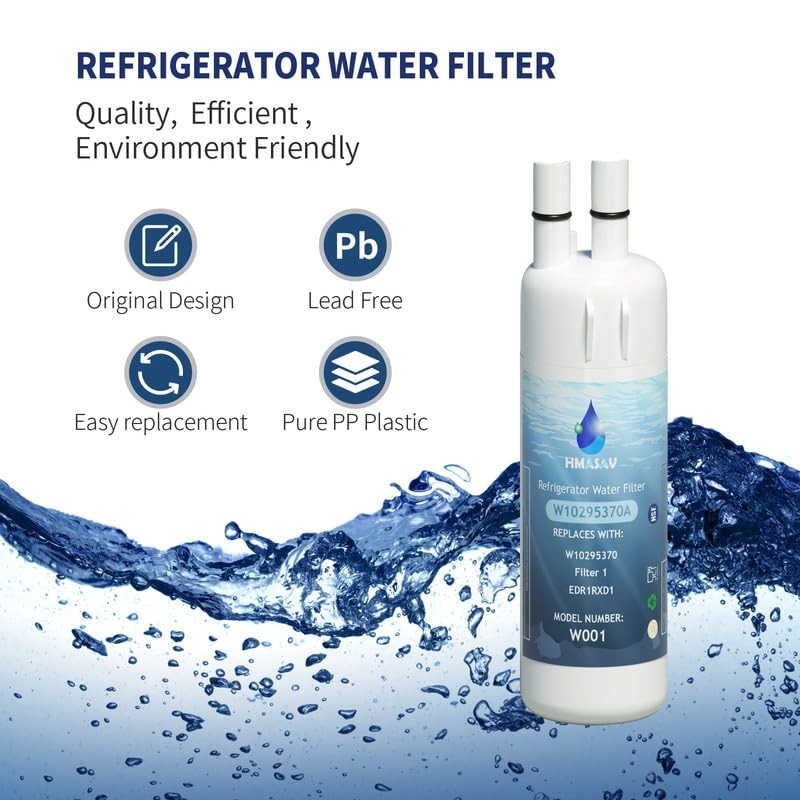 HMASAV W10295370A water filter replacement for Whirlpool EDR1RXD1, W10295370, Everydrop