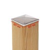 1 x Pyramid Post Cap 201 x 201 mm Stainless