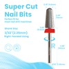 MagiBling Super Cut Tapered Barrel 3/32'' Safety Tungsten Nail Drill
