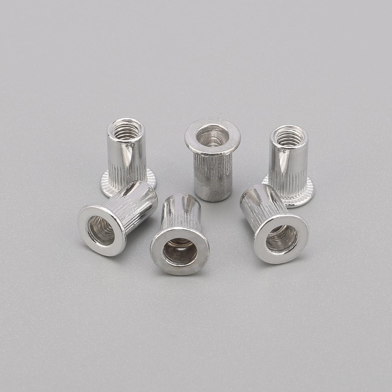 Unxuey Pack of 100 M5 Aluminium Alloy Rivet Nuts Knurled
