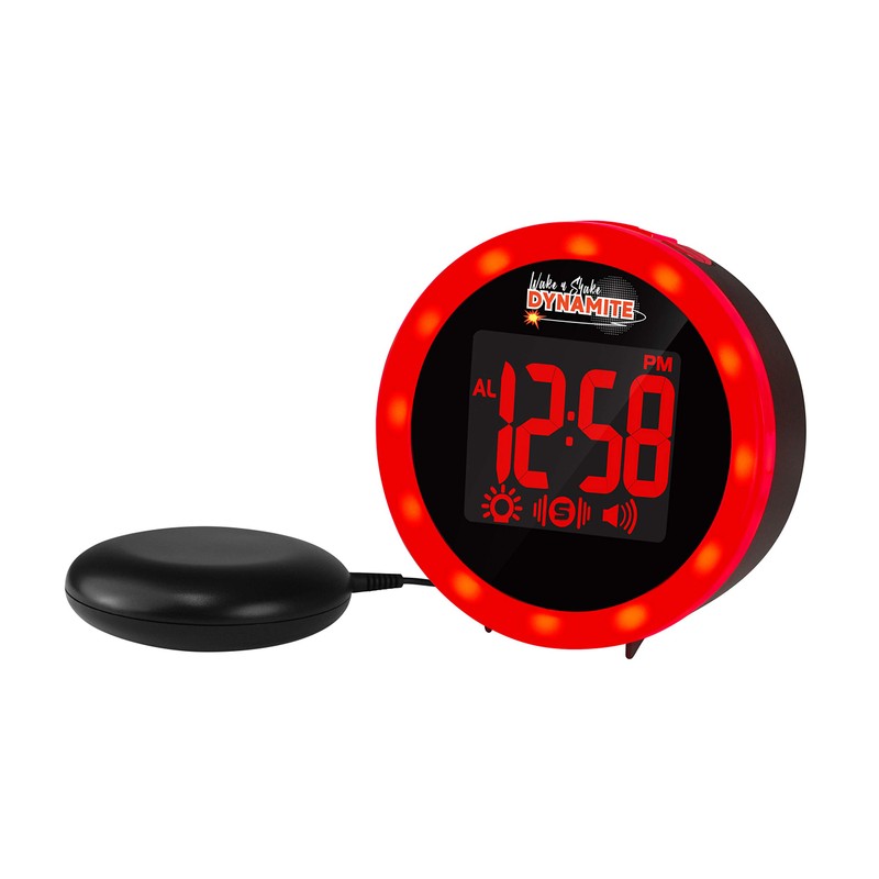 Geemarc WAKE 'N' SHAKE Dynamite - 95dB Loud Alarm Clock