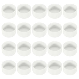 PATIKIL 2-1/2" PVC Pipe End Cap Fitting, 6 Pack Furniture Grade Pipe Plug Adapter Socket Fittings for Build PVC Furniture DIY Garden Shelf Support Structure Storage, White