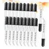 ULTECHNOVO 20pcs Dropper Tip Black Straws Pipette Eye Dropper Handle