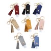 yIFeNG 30ml Portable Empty Hand Sanitize Bottle with Tassels Leather