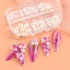 GZSYY Nail Beads Nail Stones White 2 Boxes Nail Art