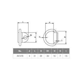 Asano Metal Industry Ground Hook Size 4 AK1470