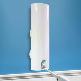 NEW SOLUTIONS Dispensador de Pasta Dental Automático Porta Cepillo de Dientes para baño y Soporte para Cepillo de Dientes, Fácil de Instalar sin Taladrar