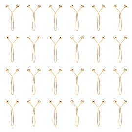 24pcs Hijab Pins for Women, Fashion Exquisite Shawl Scarf Clip Muslim Hijab Clips Safety Brooch Pin Buttons for Women Headscarf Wedding Dress Sweater Jewelry Accessories (Gold)