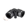 sourcing map Plastic Elbow Push to Connect Tube Fitting 12mm