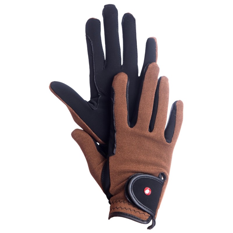 HKM by Reiterladen24 Professional Riding Gloves, Nubuck Imitation Leather, m