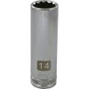 Tools 3/8" Drive 12 Point Metric, 14mm Deep Length, Chrome