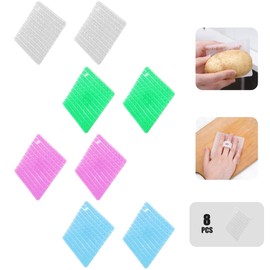 Vegetable Cleaning Brush,Multipurpose Fruit Scrubber,Mini Kitchen Dirt Remove Tool,Potato Carrot Cucumber Yam Pear Clean Scouring Gadget,Tableware Pot Pan Oven Scrubbing Pads(8pcs)