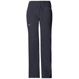 Cherokee Women's Workwear Core Stretch Low Rise Cargo Scrubs Pant, Pewter, XX-Small