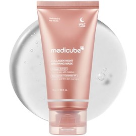Medicube Collagen Overnight Wrapping Peel Off Facial Mask Pack - Elasticity  Hydration Care, Reduces Sagging  Dullness - Hydrolyzed Collagen For...   