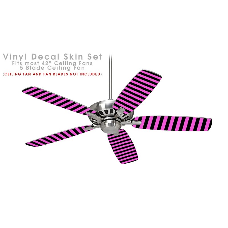 Stripes Pink - Ceiling Fan Skin Kit fits most 42