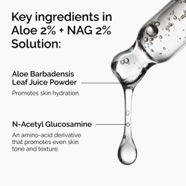 The Ordinary Aloe 2% + NAG 2% Solution, Soothes Skin and Targets Post-Acne Marks, 1 Fl Oz