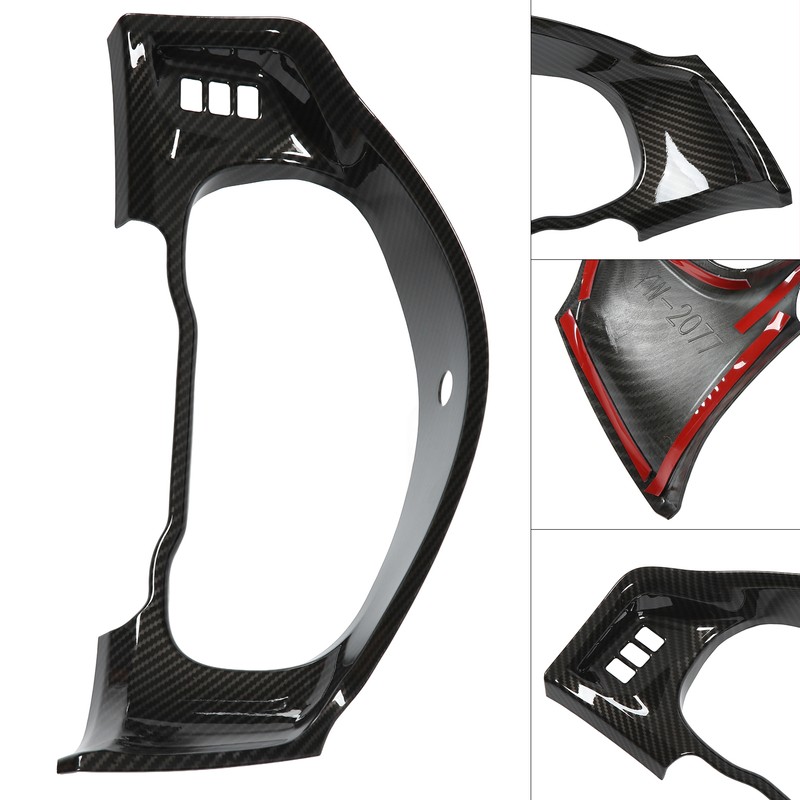 Car Central Control Dashboard Cover Carbon Fiber Style Replacement for