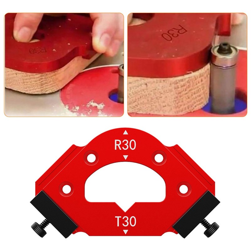 Radius Clamp Milling Cutter Template, Angle Milling Template, Router, Three