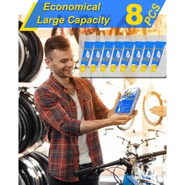 Beanewone Tire Repair Glue, 8 PCS Rubber Cement Tire Glue, High-Strength Vulcanizing Cement for Tire Patches - 6ml Tube (Refills)