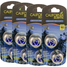 California Scent Vent Clip Car Air Freshener For Long-Lasting Scents and Odor Neutralizer For Your Car (Newport New Car)