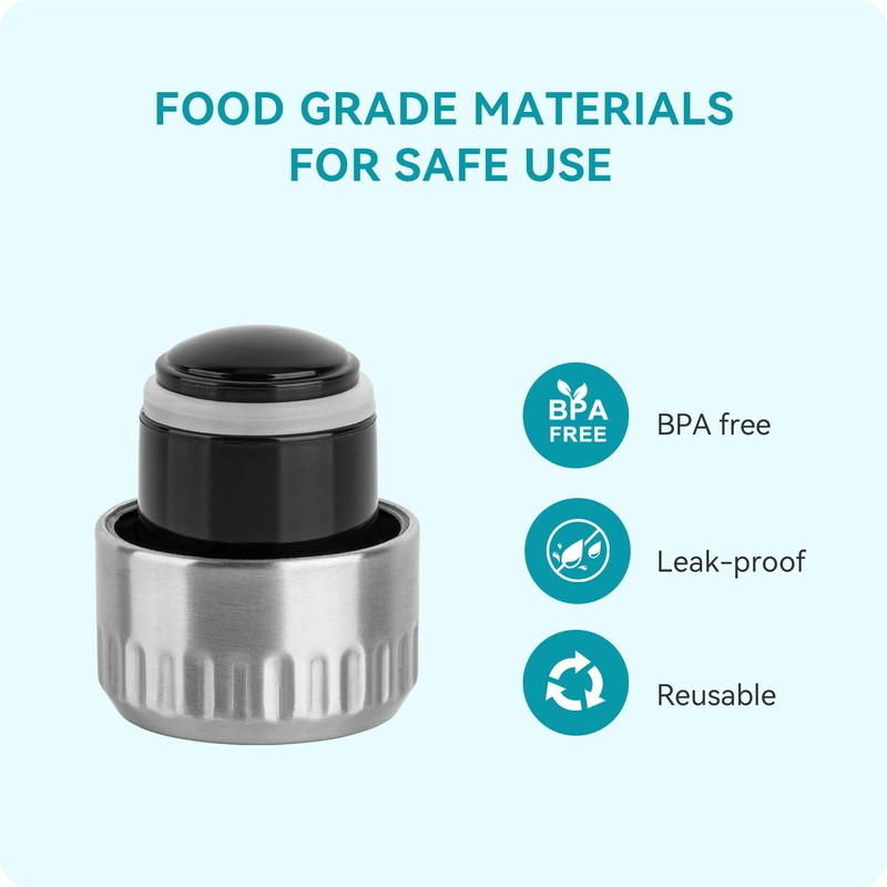 Soledea Replacement Lid for 9/12/17/25 OZ Cola Shape Water Bottles