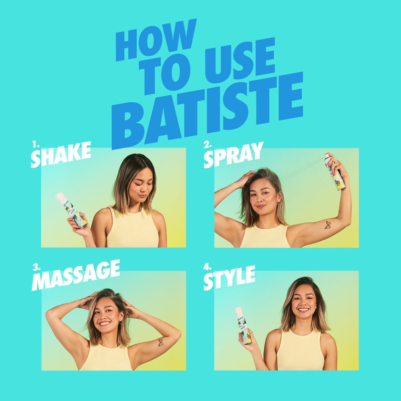 Batiste Dry Shampoo, Fresh Fragrance, Refresh Hair and Absorb Oil