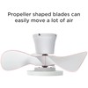 ocioc Quiet Ceiling Fan with LED Light 22 inch Large